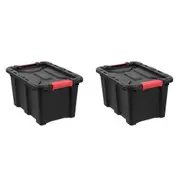2x Boxsweden Eco Heavy Duty 25L/47cm Storage Box Home Organiser Container Assort