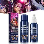 Waterproof Glitter Spray Stage Party Hair and Clothes,Hair Body Glitter Spray,Long-Lasting & Easy to Use, Glitter Hairspray for Club, Prom, Party, Photoshoot