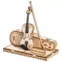 在飛比找PChome24h購物優惠-《 Robotime 》立體木製組裝模型 小提琴