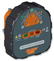 Socket Tester With Earth Loop Test Mains socket - SOK34