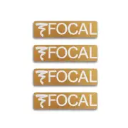 Focal Speaker Badge Logo Custom Made Aluminum 34mm(1.3")X9mm(0.35") GOLD