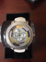 NEW Techno Master TM-2108 ICE Watch Men's White Diamond