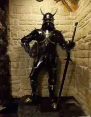 Knight Medieval Suit Of Armor Crusader Full Body Armour Horn Combat Wearable