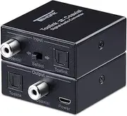 Optical Coaxial Converter, Tendak Optical SPDIF Toslink to Coaxial and Coaxial to Optical SPDIF Toslink Bi-Directional Swtich Digital Audio Splitter Converter Adapter