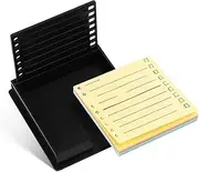 HOMSFOU Efficient Note Storage Stand Desktop Business Card Rack Greeting Card Display Rack Sticker Display Stand Memo Pad Holder