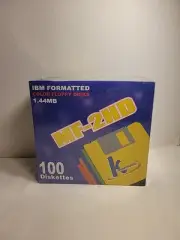 IBM Formatted Color Floppy Disks SEALED MF-2HD 100Diskettes Hypermedia