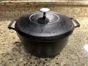 BLACKLOCK SEASONED CAST IRON DUTCH OVEN 5.5 QUART SOUTH PITTSBURG TN NEW