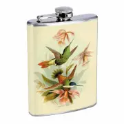 Hummingbird D 08 Stainless Steel Flask 8oz Whiskey Drinking