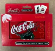 Coca Cola 2 Pack Card Set in Collectable Tin