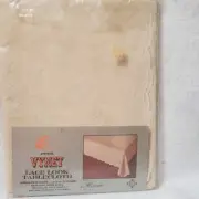 Vintage LCI Industries Vynet Lace Look Vinyl Tablecloth Alencon 52" x 52" Square