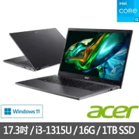 在飛比找momo購物網優惠-【Acer 宏碁】特仕版 17.3吋i3輕薄筆電(Aspir