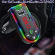Car MP3 Player Bluetooth 50 FM Transmitter w/1A USB Charger and QC3.1A·.