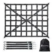 Surmountway Cargo Net for Pickup Truck Bed(66" x 50"), Truck Bed Cargo Net wi...