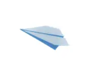 Embroidery patch sew badge iron on glue paper plane aircraft