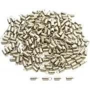 300 Nickel Plated Coil Cord Ends 11 x 4mm