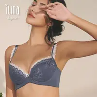 在飛比找momo購物網優惠-【ILINA 璦琳娜內衣】煦光田園 透氣高包覆機能型內衣 藍