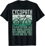 [X.Style] MTB Mountain Biking Cycopath Definition Cycling ds1204 T-Shirt (S) Black