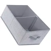 Ladder Storage Box Wardrobe Drawer Gray Fabric Basket Crate