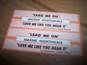 2 Maxine Nightingale Lead Me On / Love Me Like You Mean It Jukebox Title Strips