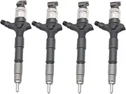 4 Pcs 23670 09070 New Diesel Injector Set 23670-09070 Genuine Fuel Injection Nozzle 2367009070 Compatible for DENSO/Toyota Hilux Sprayer