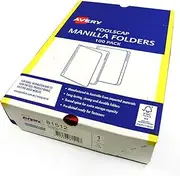 Manilla Folders Avery Foolscap Manilla Folders 100 Pack, Red, Red, (42102)