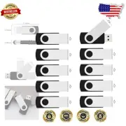 50-Pack 16GB USB Flash Drives - Durable Swivel Thumb Drives for Versatile Use