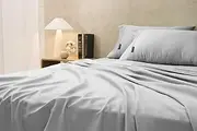 Sheraton Luxury 1000 TC Cotton Rich Sheet Set Queen Bed Dove Grey