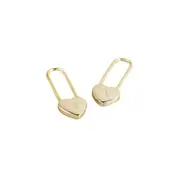 ANYCO Earrings Gold Plated Pin Peach Heart Romantic Stud For Women Girl Teen Fashion Stylish Accessories Jewelry Gifts