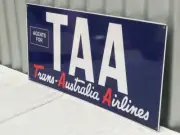 TAA TRANS AUSTRALIAN AIRLINES SIGN 600 MM X 300 MM FREE POST