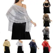 Comfortable Women Shawl Scarf Fashion Formal Ladies Prom Sequin Glitter