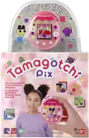 Bandai Tamagotchi Pix Pink Virtual Pet & Camera