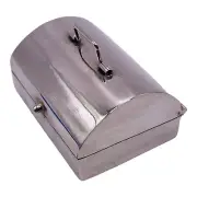 925 Sterling Silver Large Trinket Pill Box Container 25g