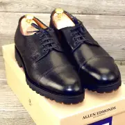 * NIB * $355 Allen Edmonds TATE Cap Toe 10 D Black * new Cedar Trees