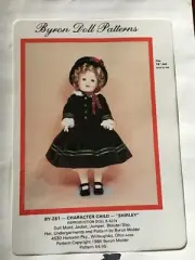 Shirley Baby Doll Dress Pattern Byron SA 86 Reproduction Molds vintage Uncut