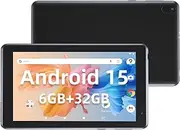 IWEGGO Android 15 Tablet, 7 Inch 6GB RAM 32GB ROM/ 1TB Expandable Computer, 5MP Camera Tableta, 1.6Ghz Quad-core Processor, 3000mAH Battery Tablet PC, Wi-Fi, GMS, Games 7'' Android Laptop