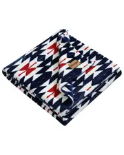 Wrangler Navajo Ultra Soft Plush Fleece Reversible Throw Blanket