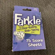 New Farkle 75 Score Sheets Game H18