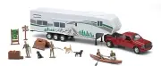 New Ray Toys 1/32 Fifth Wheel Camping Set w/ Outdoor Activities and Miniatures