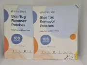 Lot of 2 Novome Skin Tag Removal Patches, 108 patches each