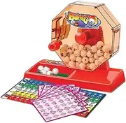 Amagogo Lotto Game Bingo Game Set with White Lottery Numbers Balls Stable Party Game Toy Lucky Number Picking Machine for Partys Home, 90pcs Balls