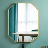 在飛比找松果購物優惠-鏡子 衛浴鏡 壁掛鏡 60*90cm 北歐簡約浴室鏡 創意化