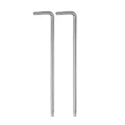 2pcs T15 Tamper Proof Torx Key Wrench L Shape 3.82" Long Arm High Carbon Steel