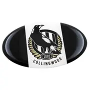 Collingwood Magpies AFL Lensed Team Oval Decal Badge - Cars, Bikes Laptops, Most Things