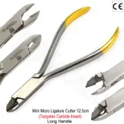 Dental Orthodontic Mini Micro Pin Ligature Snip Wires Cutting Pliers 12.5cm TC