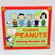 Classic Peanuts Gang Snoopy Paint By Number Kit Craft Art Project New Linus Lucy
