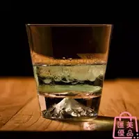 在飛比找樂天市場購物網優惠-玻璃杯日式富士山雪山杯水晶威士忌酒杯冰山杯 三木優選