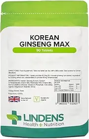 Korean Ginseng Max 3125mg 90 Tablets 50mg Ginsenosides Quality Natural