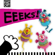 Bamboo Pet CAM650384 Fat Cat Kitty Hoots Eeeks Chic Catnip Toy, Multicolor