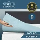 8CM COOL GEL Memory Foam Mattress Topper 60kg/m³ BAMBOO Cover 1000 points Double