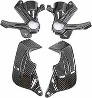 Caliper Radiator 3K Dry Carbon Fiber Motorcycle Brake Caliper Cooling Air Ducts Radiator Cooler Fit for S1000RR M1000R HP4 2019-2022